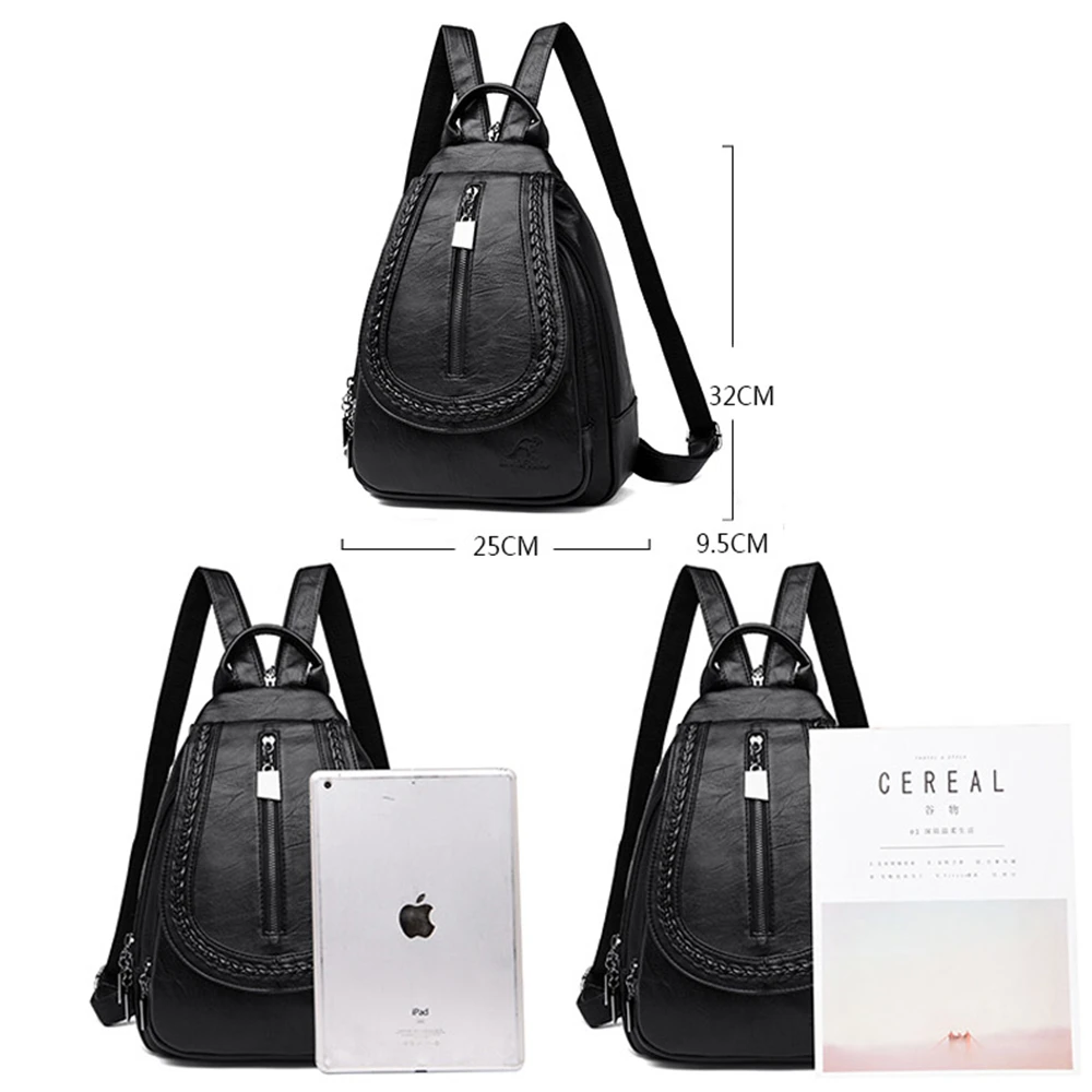 LONOOLISA, женские кожаные рюкзаки, высокое качество, женский рюкзак, повседневная, Повседневная сумка, Sac a Dos, женский рюкзак для путешествий, школьный рюкзак