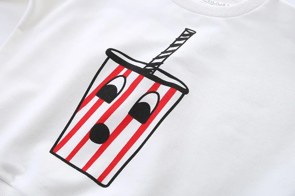 INS/одинаковые комплекты для семьи на весну осень детская футболка с рисунком