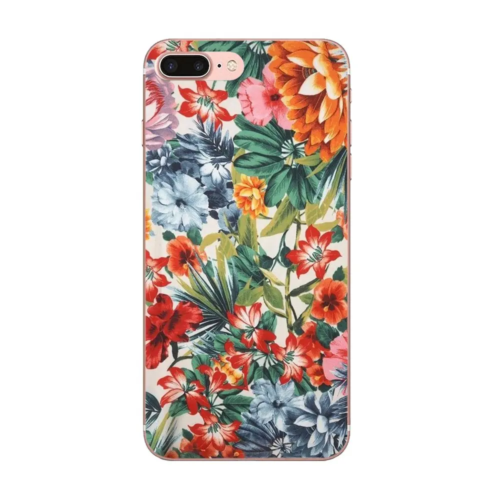 For Sony Xperia Z Z1 Z2 Z3 Z4 Z5 compact Mini M2 M4 M5 T3 E3 E5 XA XA1 XZ Premium Luxury Colorful Flower Leaf | Мобильные телефоны