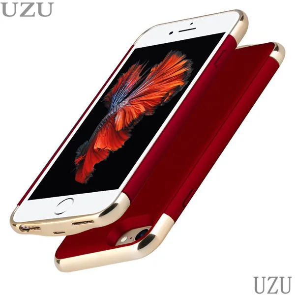 Внешний портативный чехол для зарядного устройства для iphone 6, 6s, 7, 8 plus, ультра тонкий беспроводной зарядный чехол для iphone 6, 6s, 7, 8 plus - Цвет: 6P 7P 8P red