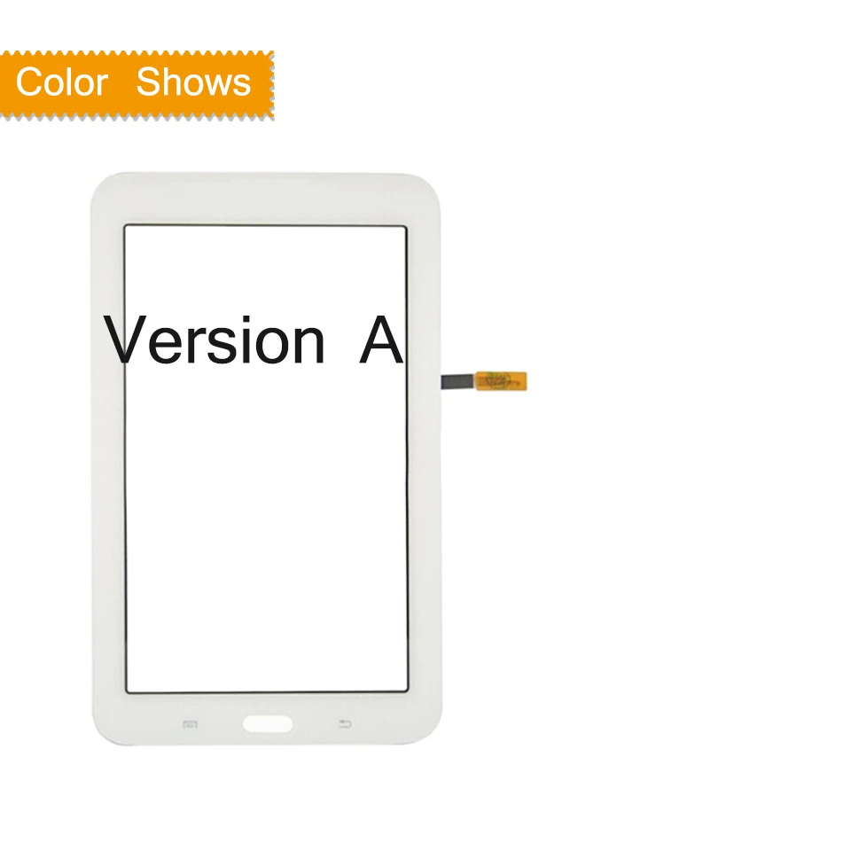 A white 10 шт./партия для Samsung Galaxy Tab 3 LITE 7,0 SM-T113 T113 T113NU T114 сенсорный экран дигитайзер Передняя стеклянная панель сенсорный экран - Цвет: A white
