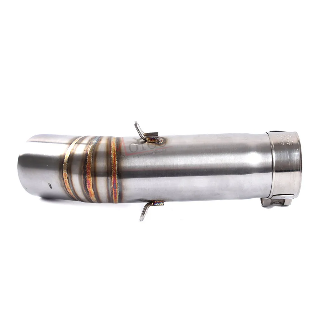 Motoo - Motorcycle Stainless Steel Exhaust middle pipe Round Muffler for SUZUKI GSXR600 k8 2008 Slip-On | Автомобили и мотоциклы