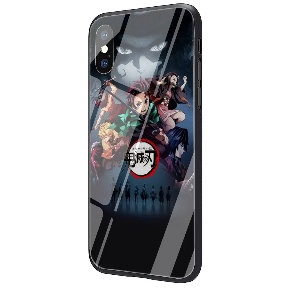 G3 Чехол для телефона из закаленного стекла Kimetsu no Yaiba, аниме, Demon Slayer для iPhone 11 Pro 6 6S Plus 7 8 Plus X XS XR XS Max - Цвет: G3