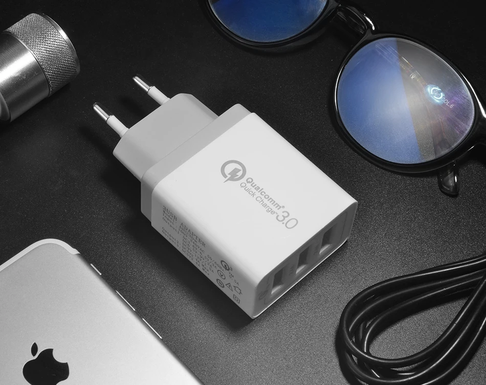 30 Вт Быстрая зарядка QC 3.0 USB быстро Зарядное устройство для Samsung S7 S8 Xiaomi Redmi 4X 5 iPhone 6 7