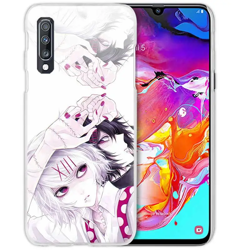 03 Аниме чехол для samsung Galaxy A50 A8 A6 плюс A70 A20e A40 A30 A20 A10 A9 A7 жестркий прозрачный Капа чехол для телефона чехол в стиле анимации «Токийский вампир» - Цвет: 03