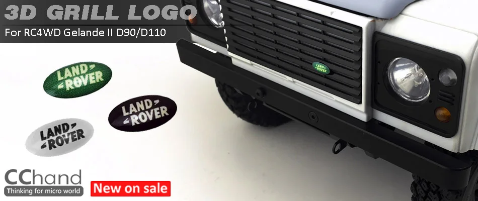 CChand RC4WD G2 & Land Rover D90 D110 3D решетка кристалл стерео логотип 1/10 RC автомобиль