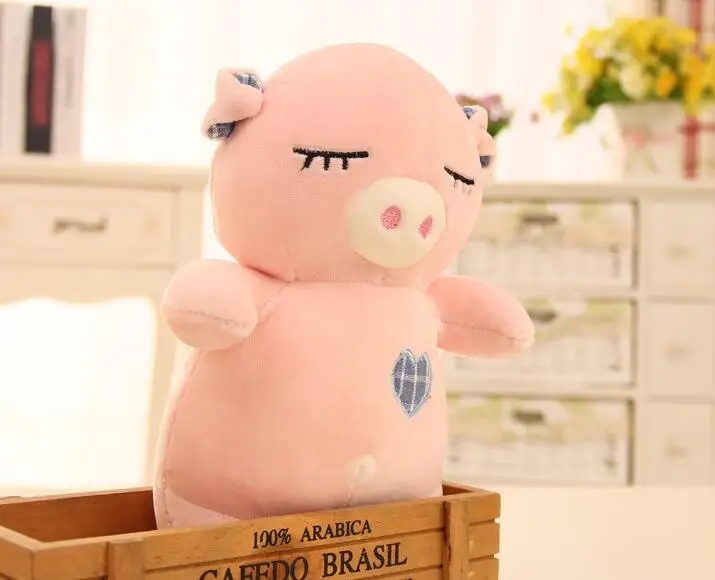 Новые детские/Детская Прекрасный 23 см свинья чучела Игрушечные лошадки