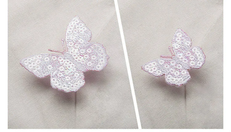 K set as picture 2 шт./лот модная вышитая блестками Ткань Бабочка Одежда патч отверстие аппликация Этническая ручной работы DIY декоративные аксессуары - Цвет: K set as picture