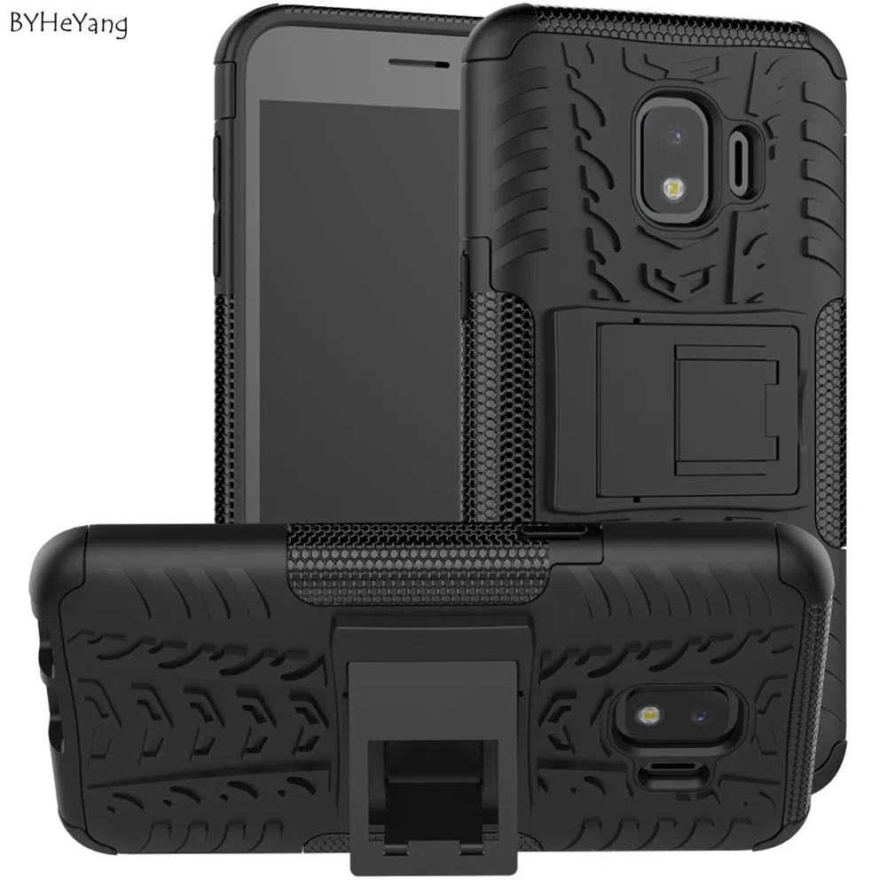 BYHeYang Case For Samsung Galaxy J2 Core Cover Dual Layer Armor Back j260 Funda Shell On J260f TPU&ampPC |