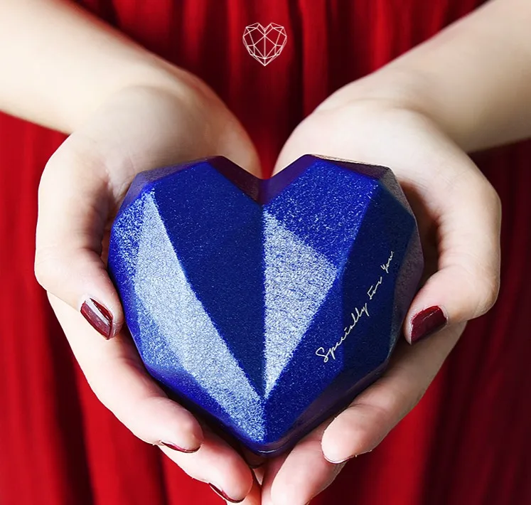 royal blue 80 шт. Свадебная Оловянная коробка красный лояльный в форме голубого сердца День рождения Детская Леденцовая коробка упаковочные подарки коробки для гостей - Цвет: royal blue