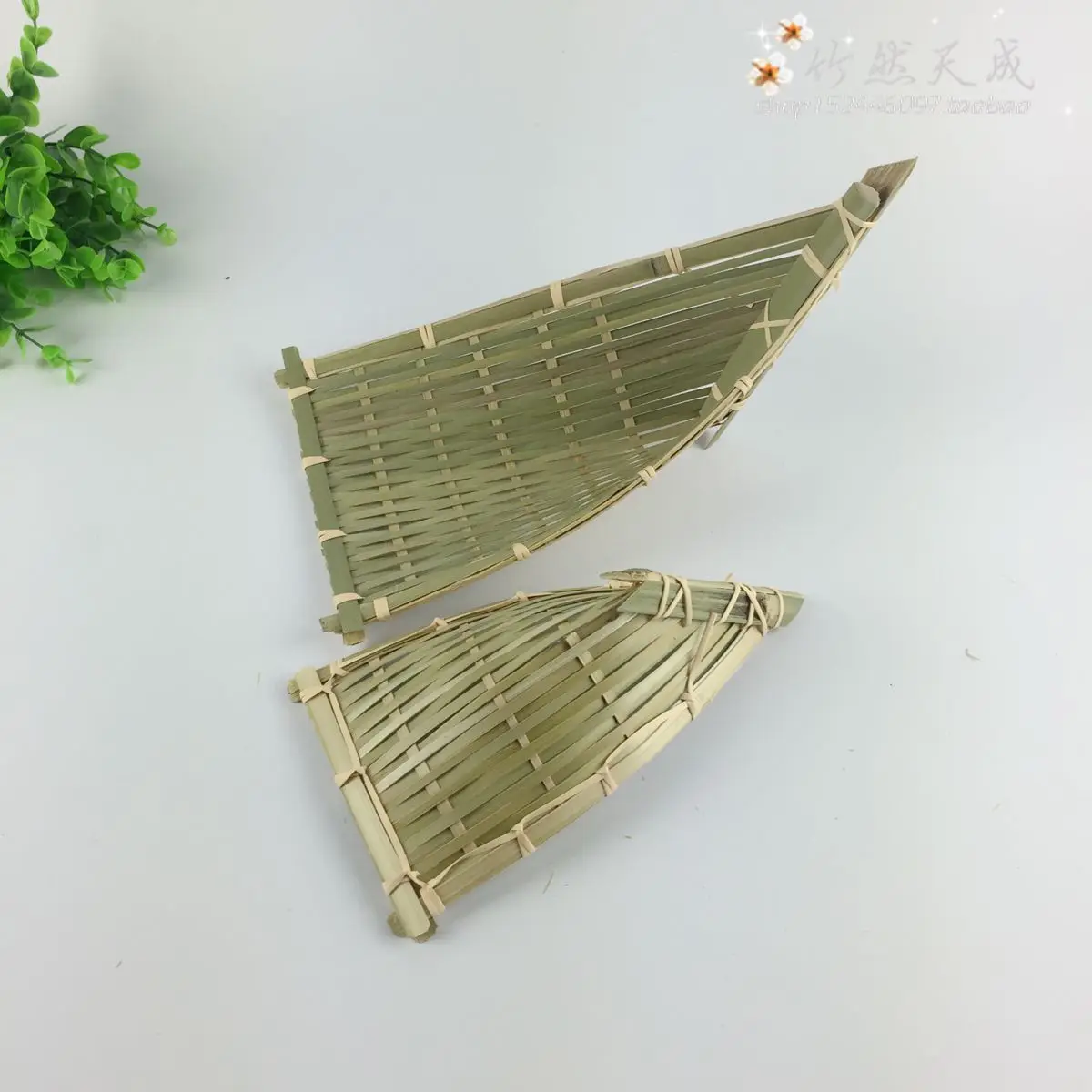 Фруктовые чашки тарелки бамбуковая корзина деликатесы тарелка совок Бамбуковая