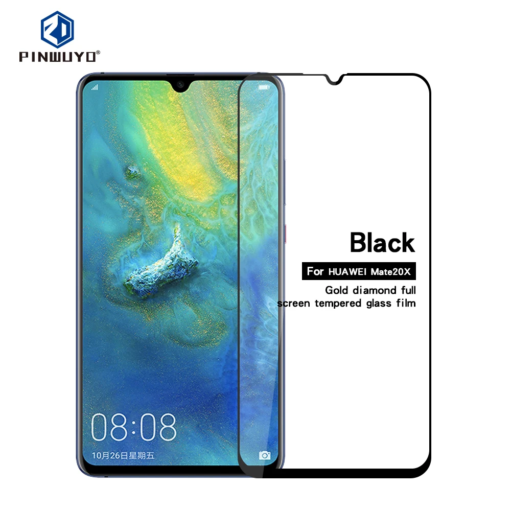 Для huawei mate 20 X защитная пленка для экрана PINWUYO Full Coverage Anti Burst Закаленное стекло