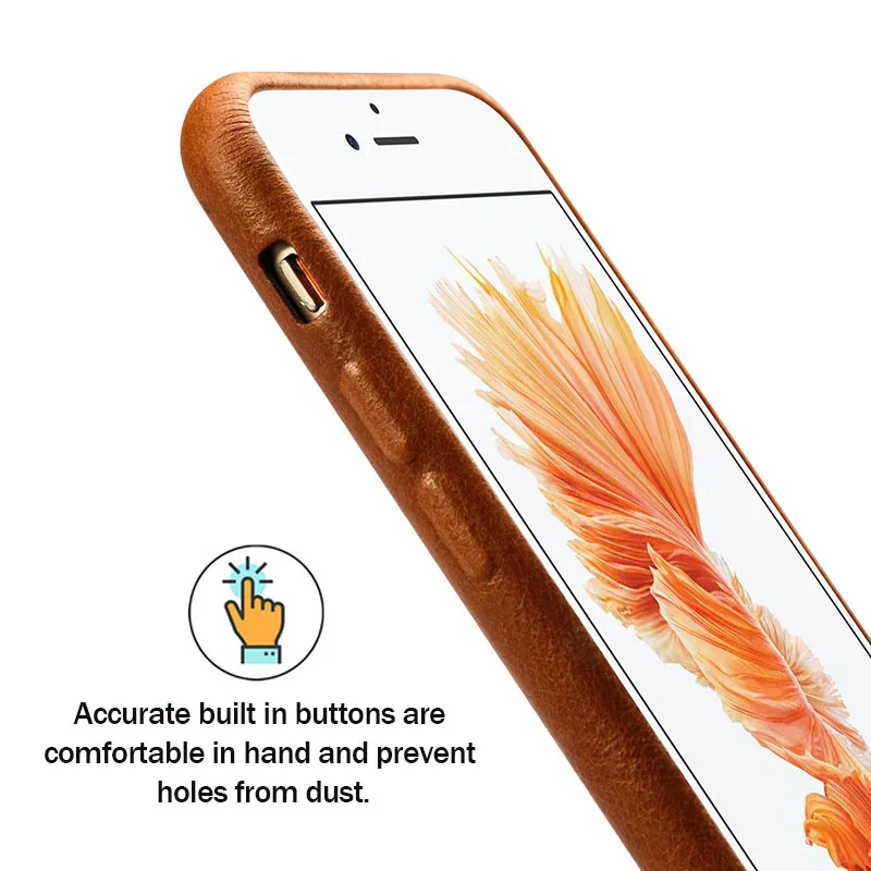 Jisoncase Чехол из натуральной кожи для iPhone 6s 6 plus 5,5 дюймов мягкая подкладка Роскошная тонкая задняя крышка для iPhone 6 plus 6s plus чехол s