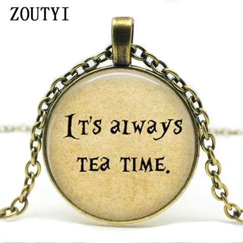 Стеклянная подвеска ZOUTYI "Алиса в стране чудес"