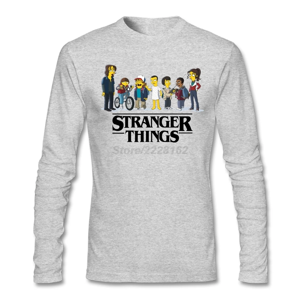 HU & GH Rock Stranger Things футболки оригинальные для мужчин длинный рукав научная