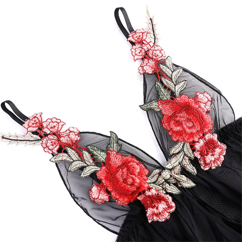 

Women Sexy Erotic Lingerie Babydoll Sleepwear Nightgown Sexy Underwear Babydoll Lingerie Costumes Sexy Porno Outfit Embroidery