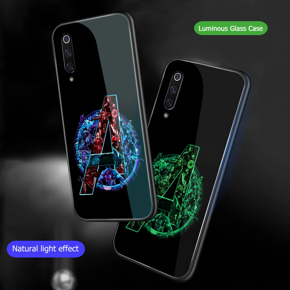 Ciciber для Xiaomi mi 9 8 A2 6X9 T PocoPhone F1 mi X 2 2S Стеклянные чехлы для телефонов Red mi Note 7 8 6 Pro Plus чехол Marvel Железный человек