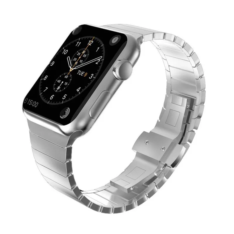 Модный браслет из нержавеющей стали для Apple Watch ремешок с бабочками 42 мм 38 iWatch