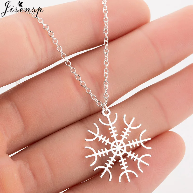 snow necklace Jisensp, нержавеющая сталь, олень, кролик, подвеска, Женское Ожерелье, бохо, ювелирное изделие, милая звезда, луна, цепочка, ожерелье s Collier Femme, опт - Окраска металла: snow necklace