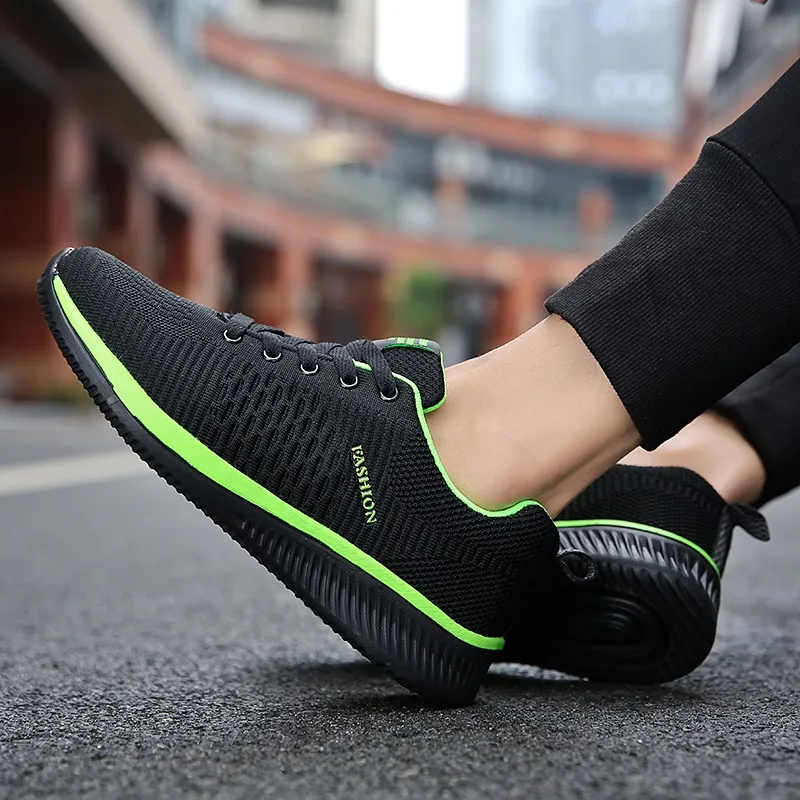 Теннисные туфли для мужчин легкие удобные дышащие Прогулочные кроссовки пары