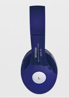 Беспроводной гарнитура bluetooth наушники гарнитуры наушники mp3 с микрофоном TF карты уха телефоны FM радио для телефона - Цвет: Blue
