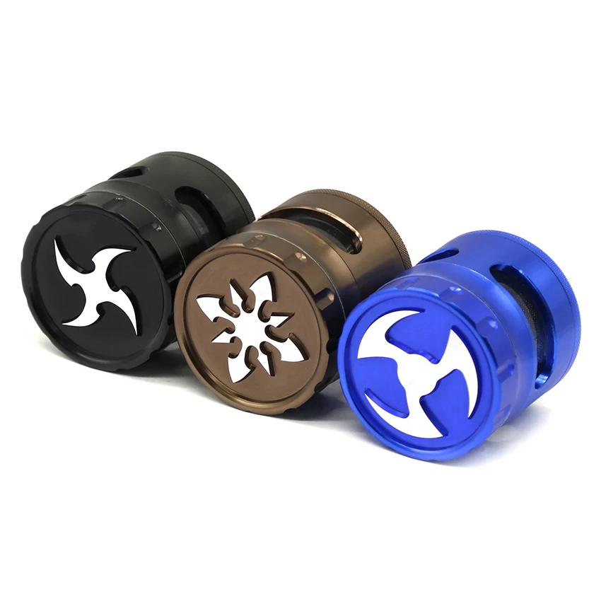 EKJ RF035 New Arrival 63mm 4 Layers Aluminum Custom Grinder Tobacco Herb Weed Accessories | Дом и сад