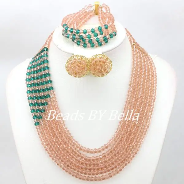 Очаровательные свадебные бусы набор свадебных украшений африканские ожерелье