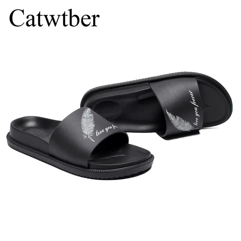 Catwtber 2018 новый летний Ванная комната прохладный дом домашние тапочки Для мужчин