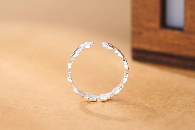 Модный богемный серебряный цвет кольца с цветами для женщин Свадебные массивные