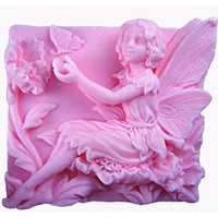 diy silicone fairy molding angel pattern soap casting mold resin craft clay molds