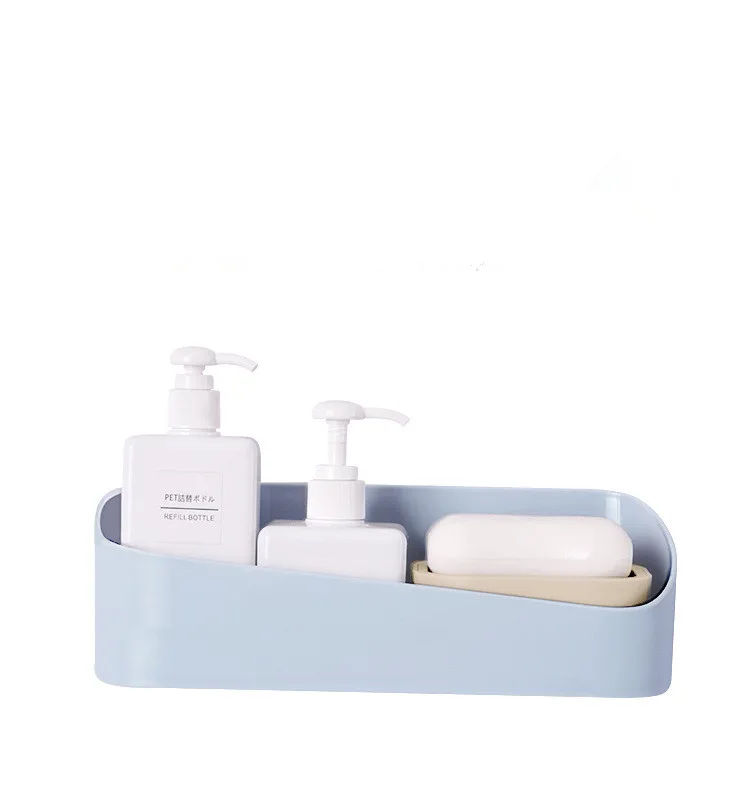 1 шт. Кухня Ванная комната настенная полка вешалка Пластик душевой Футляр