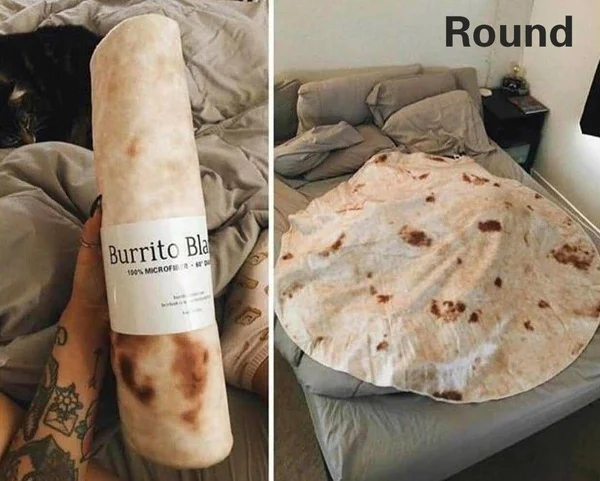 Забавное одеяло Burrito креативное с текстурой Tortilla супер мягкое Флисовое для