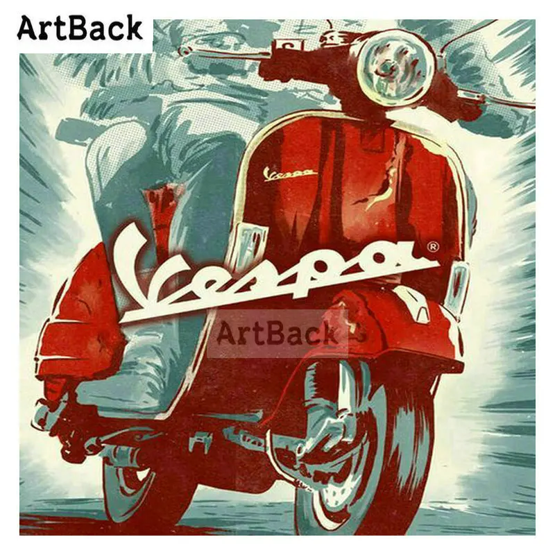 Картина из квадратных страз ArtBack с изображением мотоциклиста 5d сделай сам