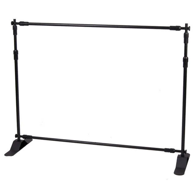 

3.6ft-8ft Width 3ft-8ft Height Adjustable Step And Repeat Advertising Banner Stand,Exhibition Telescopic Backdrop Display