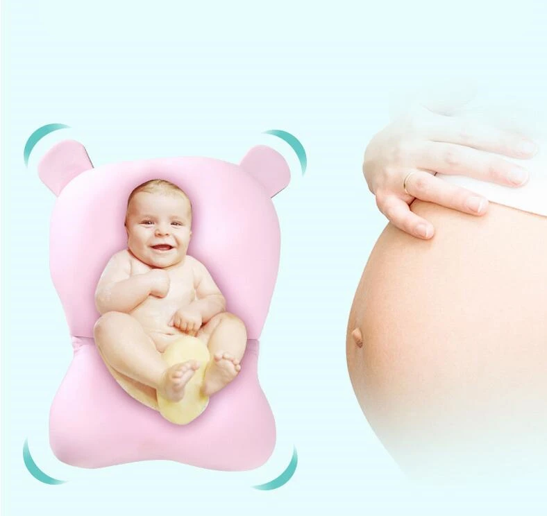 Мультяшный портативный детский коврик для ванной нескользящий новорожденных