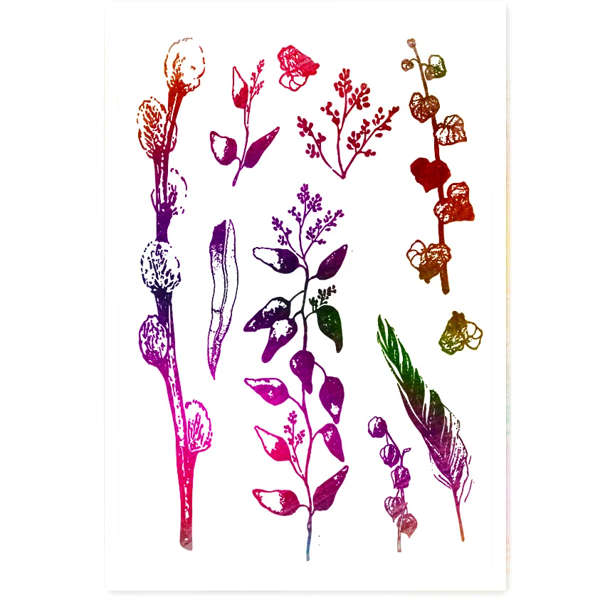 Горячая продажа виноградных листьев прозрачные штампы/силиконовые уплотнения