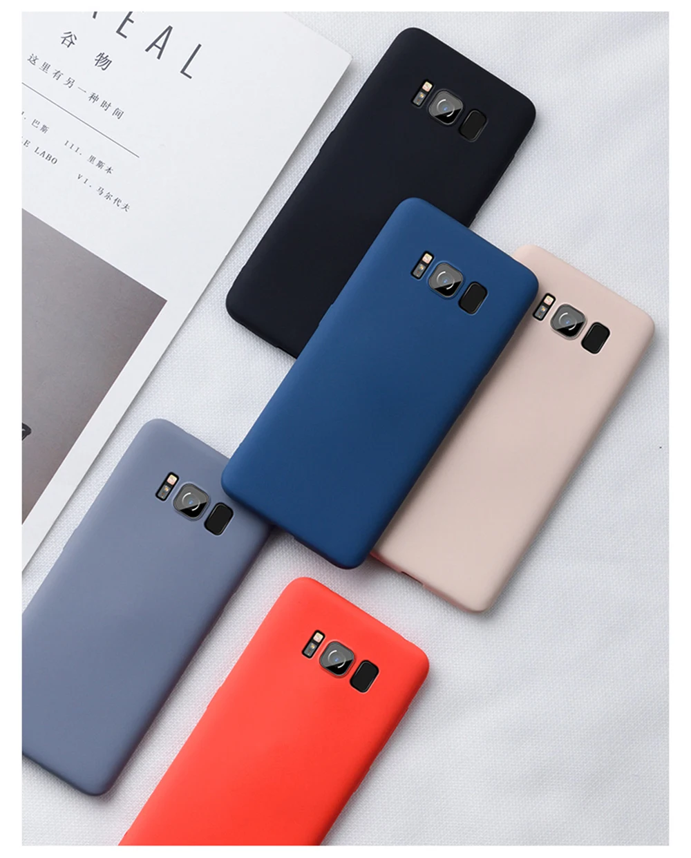 Lamorniea из жидкого силикона TPU чехол для samsung Galaxy A50 A30 A10 A20 A40 A70 M10 M20 M30 S8 S9 S10 плюс S10E Note 8 9 крышка