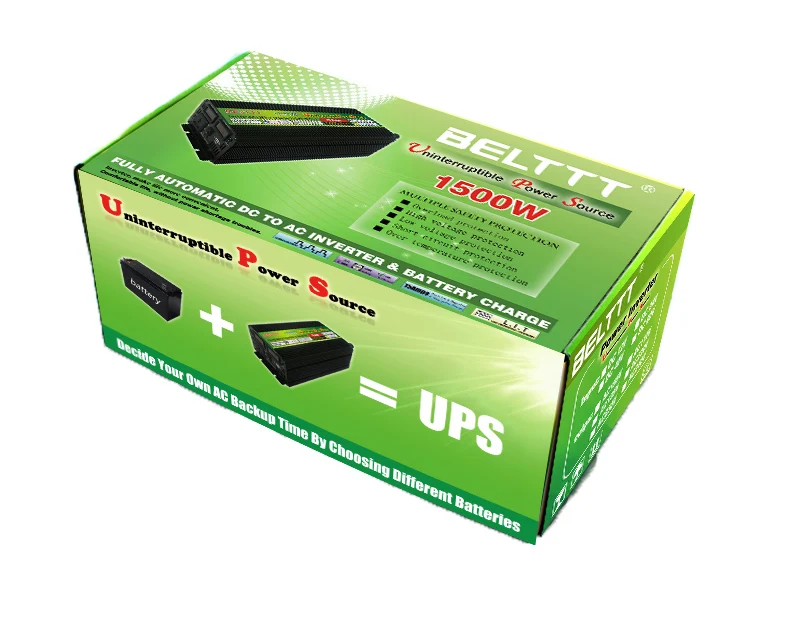Инвертор BELTTT DC 12 В AC 1500 в Вт со встроенным зарядным устройством|inverter 1500w|inverter with