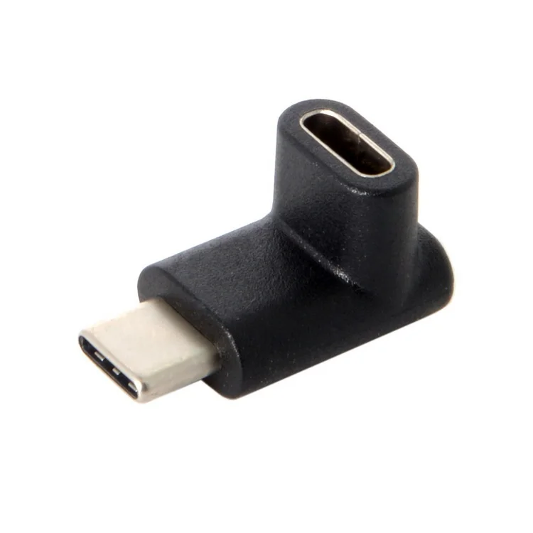 90 градусов вверх или вниз угловой Реверсивный USB 3 1 Type-C штекер-гнездо удлинитель