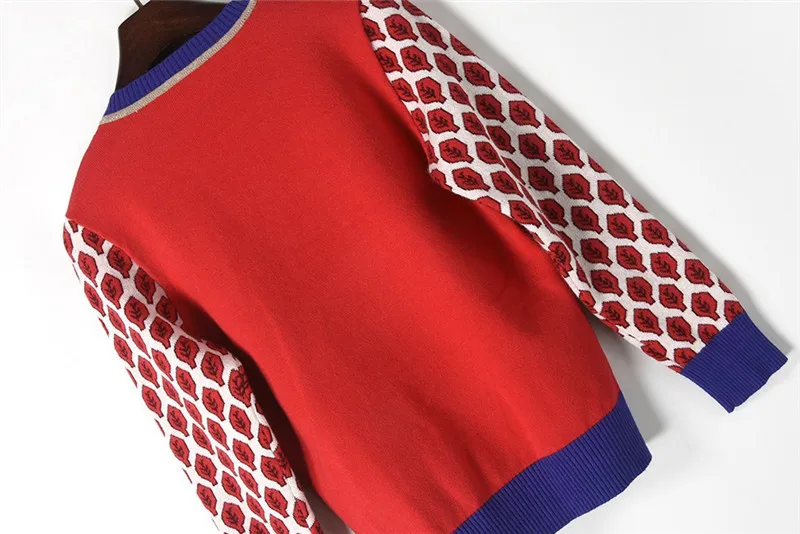 Korea Sweater 2018 New Winter Runway Stylish Knit Tops Leaves Jacquard Luxury Chic Vintage Women Jumper pull femme | Женская одежда