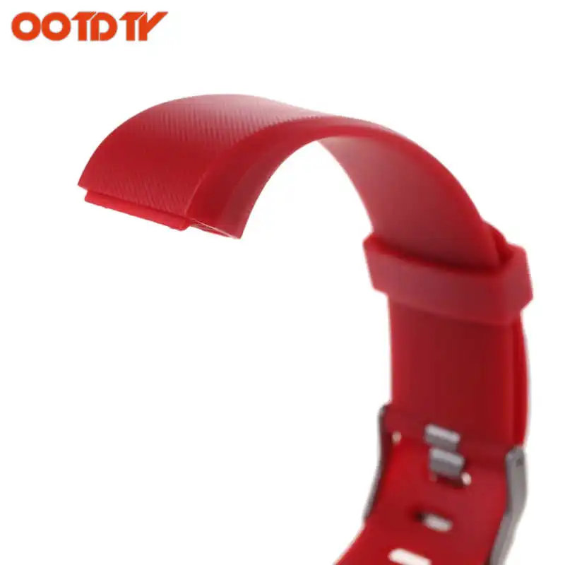 

OOTDTY 5 Colors Silicone Wrist Band Strap Replacement Silicone Watchband for ID115 Plus Smart Watch Bracelet dropshipping