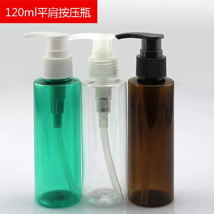 

120ml press pump lotion bottle points bottling powder Trial Pack sample bottle PET plastic vials