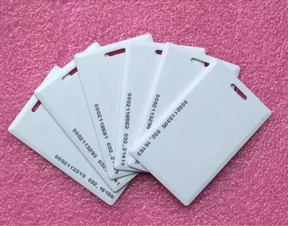 (10 шт./лот) 125 кГц RFID карта EM4100 Толстая умная раскладушка для доступа к двери во