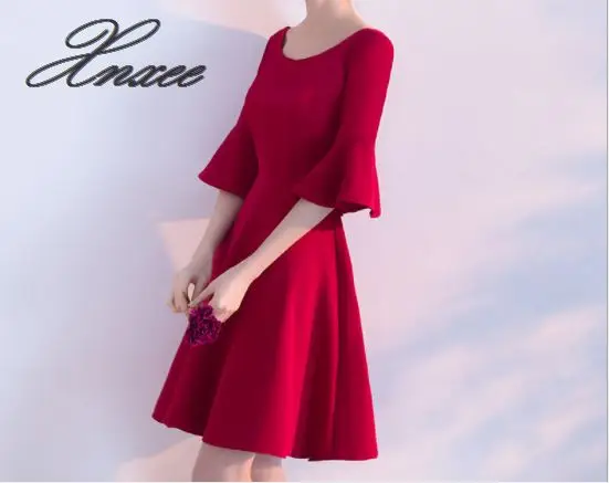 

2020 new sleeve short crop dress dress female