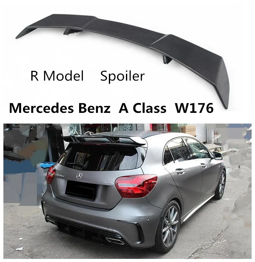 Спойлер модели R для Mercedes Benz A Class W176 A45 A180 A200 A260 2013 2018 высококачественные Спойлеры