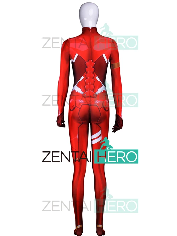 Женский костюм на Хэллоуин Zero Two Darling In the Franxx из лайкры и спандекса|Игровые