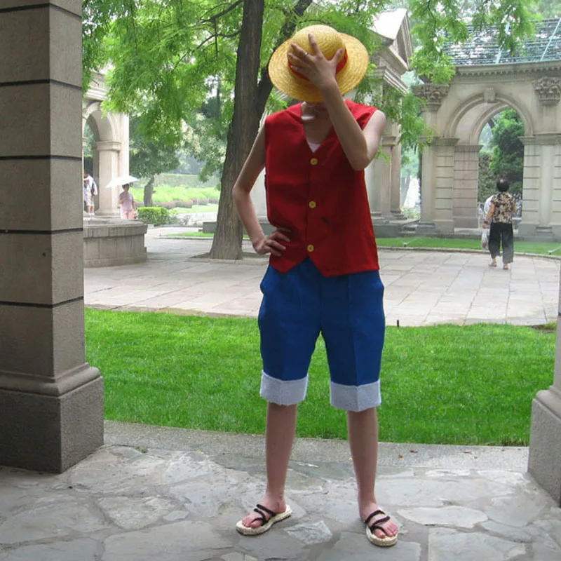Туфли Coshome для косплея Luffy соломенные шлепанцы Летние повседневные сандалии