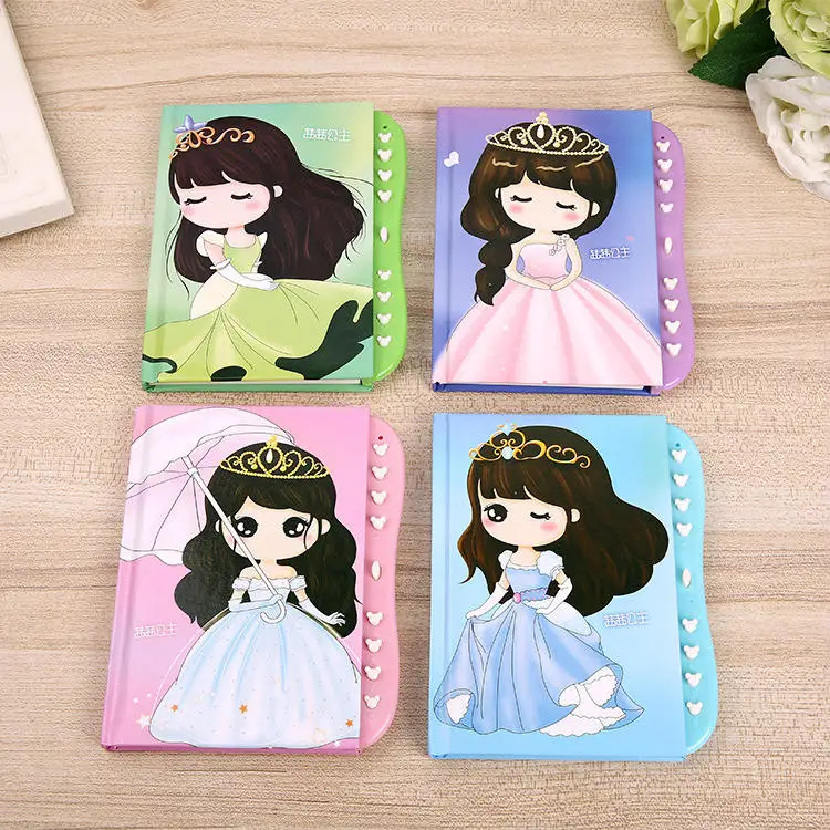 2 Kawaii мультяшный дневник с замком блокнот милый функциональный планировщик Блокировка книга молочный журнал канцелярские принадлежности подарок - Цвет: 2