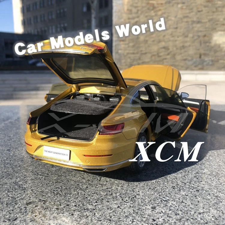 Литая под давлением модель автомобиля для Arteon следующего поколения CC 1:18(золото/желтый)+ маленький подарок