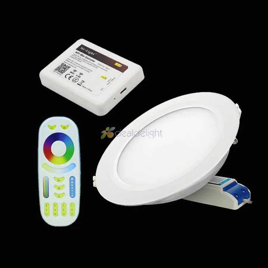 Светодиодный потолочный светильник Miboxer 12 Вт RGB + CCT FUT066 Круглый переменный ток 100